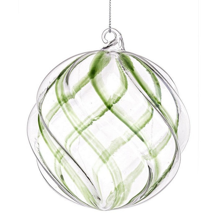 Sfera natalizia verde in vetro - Bling - BIZZOTTO - 35959538155736