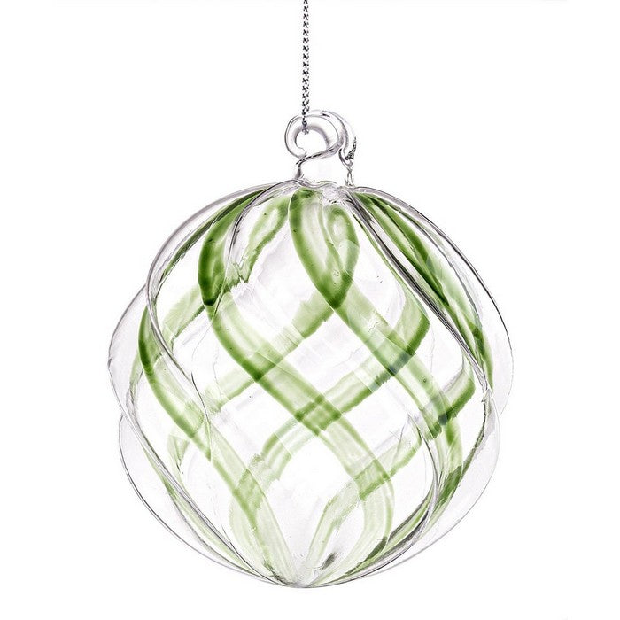 Sfera natalizia verde in vetro - Bling - BIZZOTTO - 35959540875480