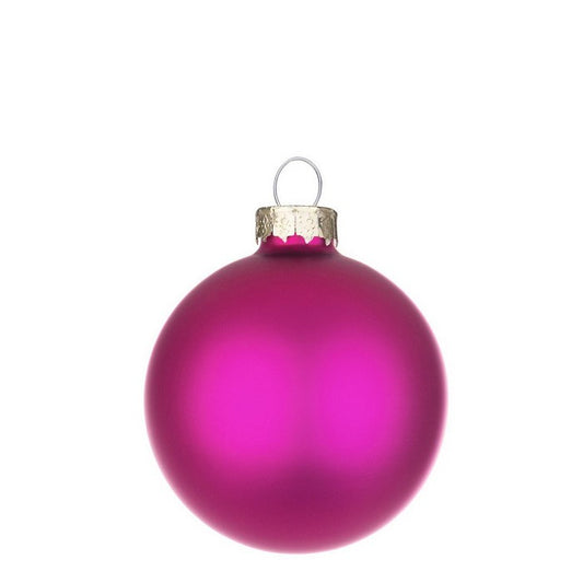 Palla di Natale in vetro magenta opaco - BIZZOTTO - 35962598195416