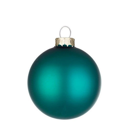 Palla di Natale in vetro verde acqua opaco - BIZZOTTO - 35962639155416