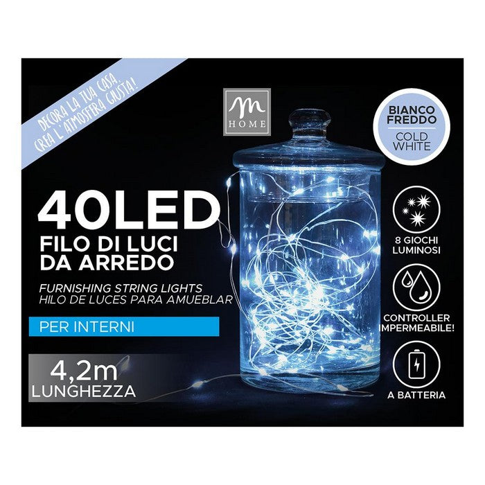 Filo di luci 40 LED per decorazione d'arredo - MERCURY - 62605145702778