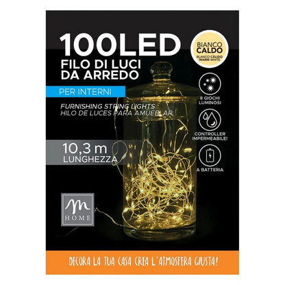 Filo di luci 100 LED per decorazione d'arredo