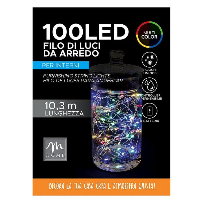 Filo di luci 100 LED per decorazione d'arredo - MERCURY - 62605147603322