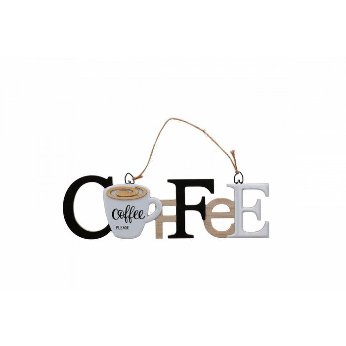 Decorazione da appendere in mdf e ferro - Coffee - AD TREND - 63845872992634