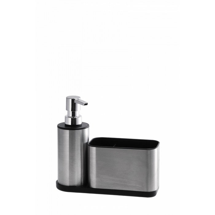 Dispenser per sapone e con porta spugna in acciaio - AD TREND - 63845889999226