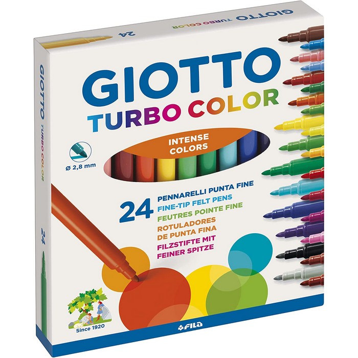 Giotto confezione da 24 pennarelli Turbocolor - INGRO CART - 34277797462232