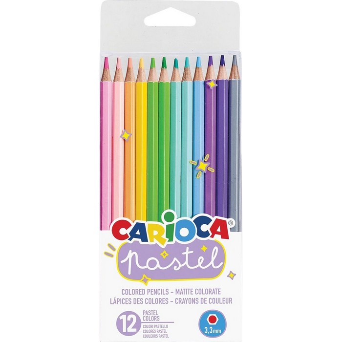 Carioca confezione 12 pastelli Pastel Pencils - INGRO CART - 34277815746776