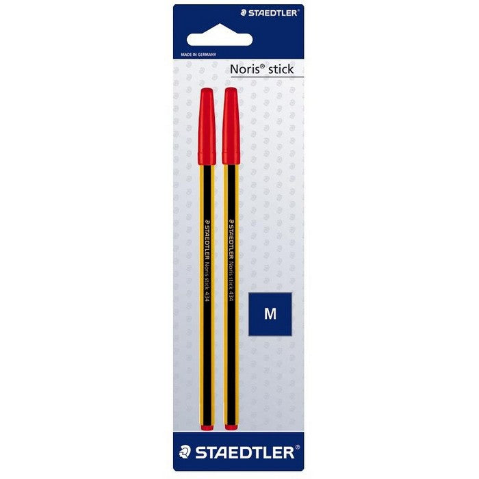 Staedler confezione 2 penne Noris Stick - rosso - INGRO CART - 34277825872088