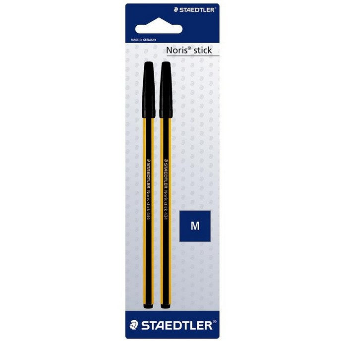 Staedler confezione 2 penne Noris Stick - nero - INGRO CART - 34277827117272