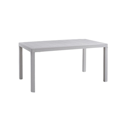 Tavolo da giardino in polipropilene effetto rattan 150x90 cm - Houston