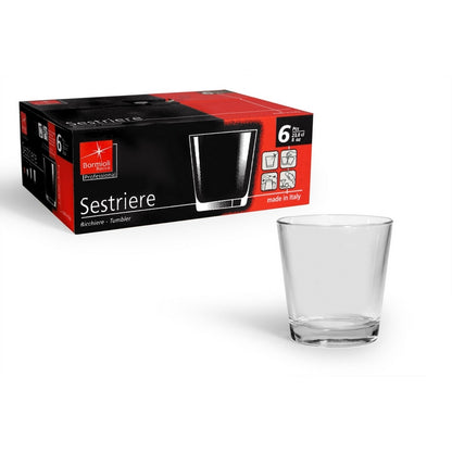 Set 6 bicchieri acqua Sestriere azzurro