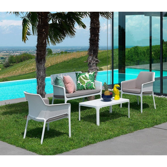 Tavolino da giardino in resina 100x60 cm - Net Table - NARDI SPA - 34273266499800