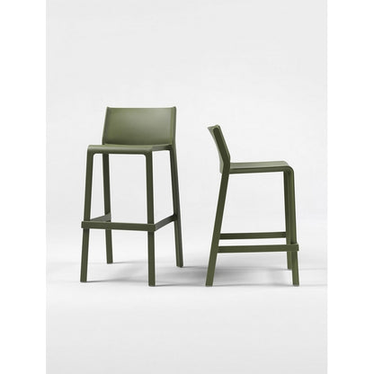 Sgabello da giardino alto in resina - Trill Stool