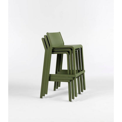 Sgabello da giardino alto in resina - Trill Stool