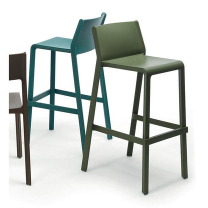 Sgabello da giardino alto in resina - Trill Stool