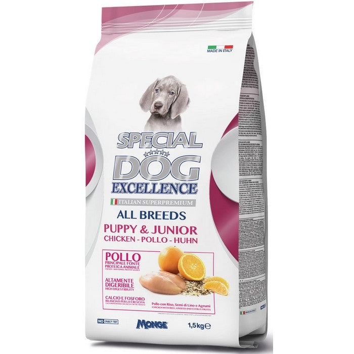 Special Dog Excellence All Breeds - Puppy & Junior - Pollo 1,5kg - MONGE - 34317518602456