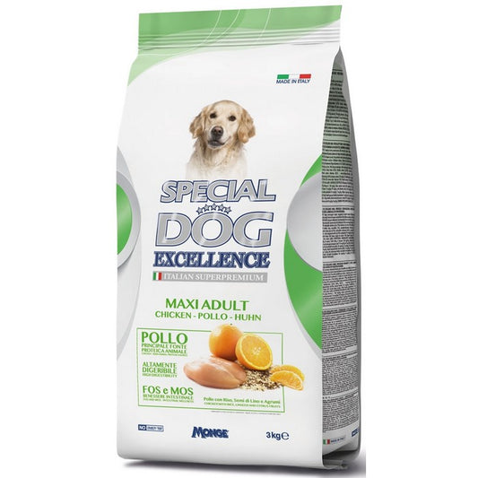 Special Dog Excellence Maxi Adult - Pollo 3kg - MONGE - 34774790111448