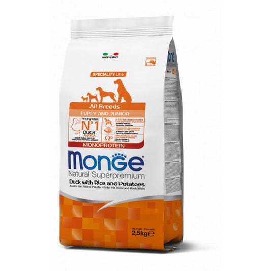 Monge Natural Superpremium All Breeds Adult Monoprotein Anatra con Riso e Patate - MONGE - 