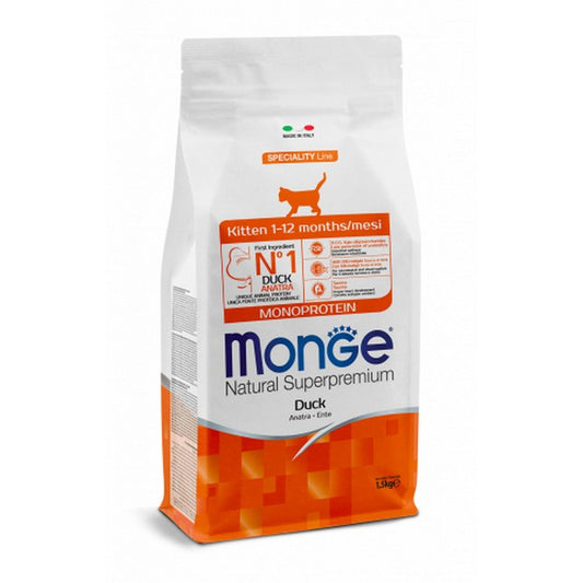 Monge Natural Superpremium Gatto Kitten Monoprotein - Anatra - MONGE - 63048067744122