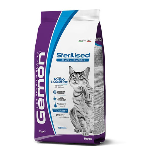 Gemon Gatto Sterilised con Tonno e Salmone - GEMON - 34318836498648