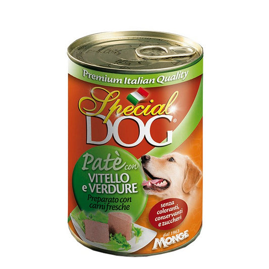 Special Dog All Breeds Adult Paté con Vitello e Ortaggi 400g - MONGE - 