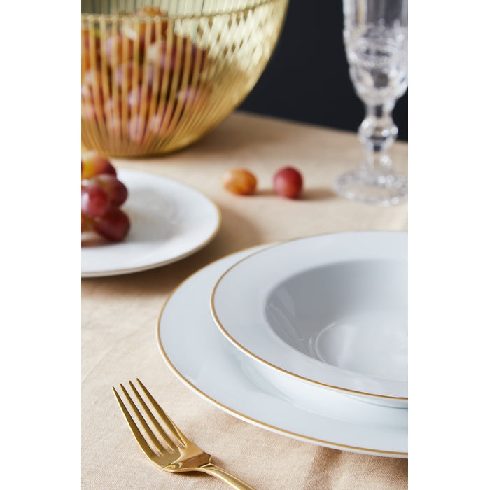 Set da 18 piatti Filo Oro in porcellana - CASA COLLECTION - 34277003919576