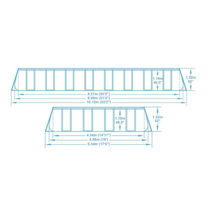 Piscina rettangolare Power Steel frame - CREARE ITALIA - 34273933197528