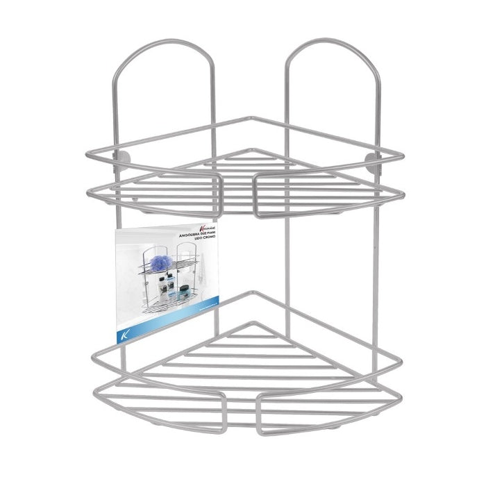 Angoliera per bagno Lido cromo - KASAVIVA - 34275815489752