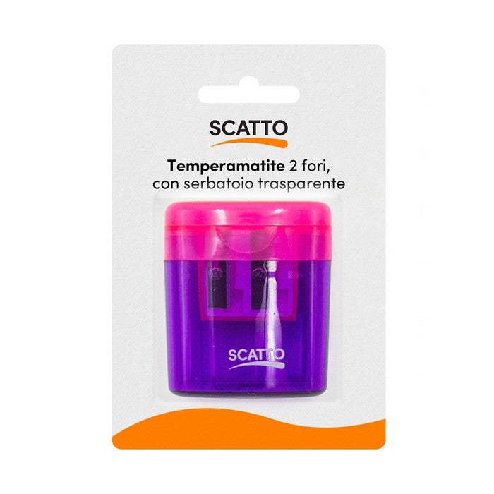 Temperamatite 2 fori colorato - SCATTO ENERGIA CREATIVA - 34277967626456