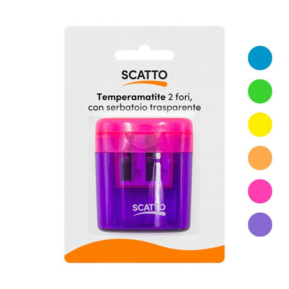 Temperamatite 2 fori colorato