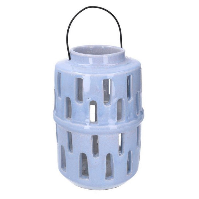 Lanterna portacandela in ceramica blu - VACCHETTI GIUSEPPE - 34274482487512