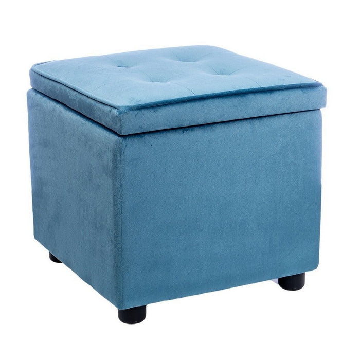 Pouf contenitore in velluto Dalia - CASA COLLECTION - 34280056127704