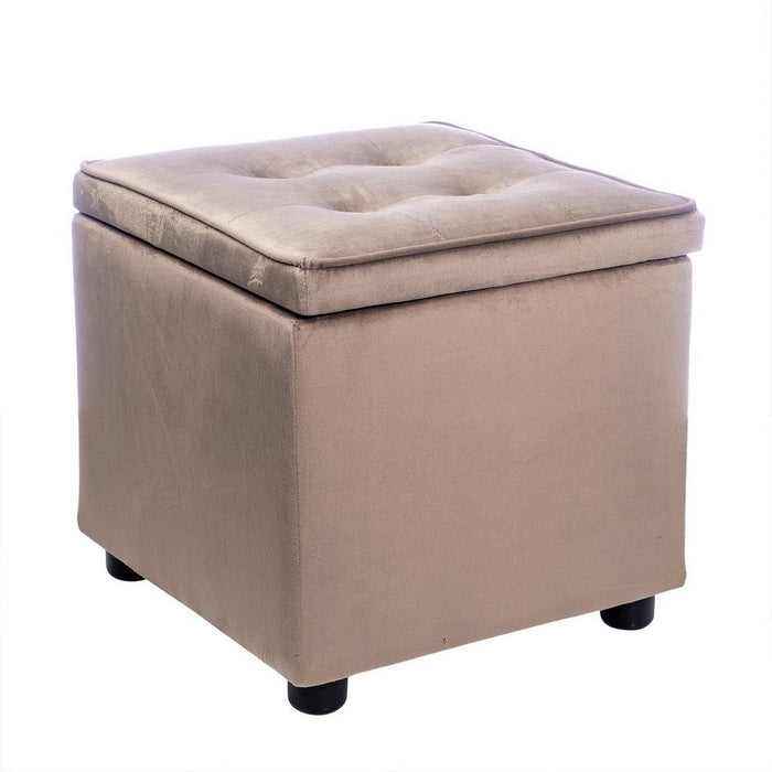 Pouf contenitore in velluto Dalia - CASA COLLECTION - 34261817360600