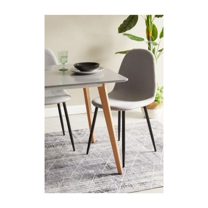 Tavolo scandinavo con gambe in legno - Helma - CASA COLLECTION - 34261841805528