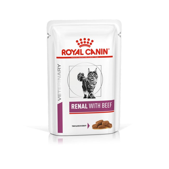 Royal Canin Cat Renal With Beef 85g - ROYAL CANIN - 35152459694296