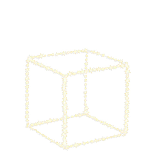 Cubo luminoso con 320 micro-led bianco caldo 35x35 cm - Classic - BIZZOTTO - 35976733720792