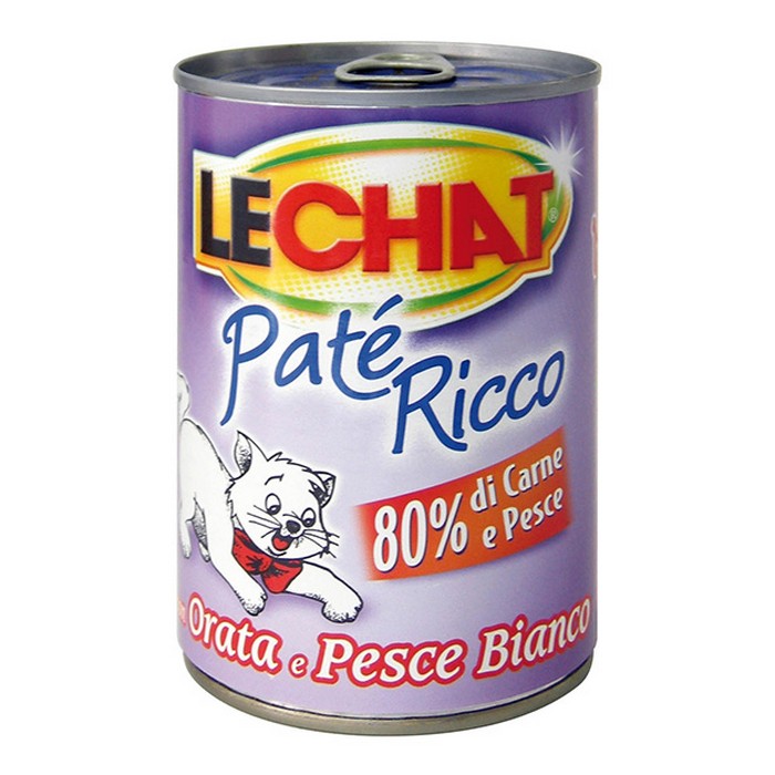 LeChat Adult  Paté Ricco con Orata e Pesce Bianco 400g - MONGE - 34288555720920