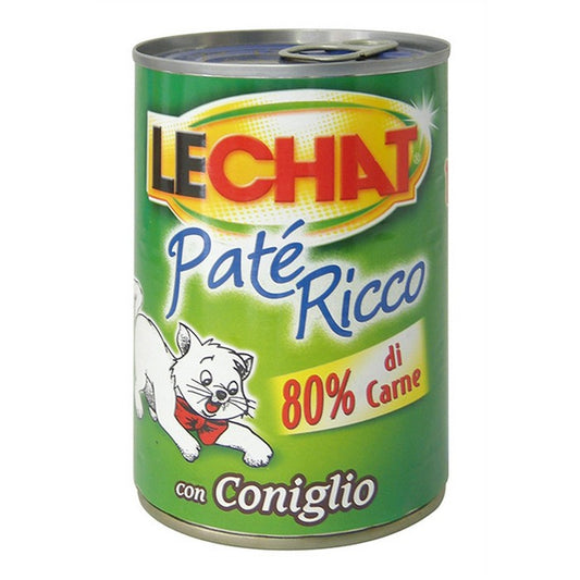 LeChat Adult  Paté Ricco con Coniglio 400g - MONGE - 34289783210200