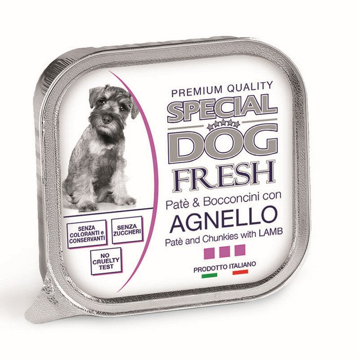 Special Dog Fresh Paté e Bocconcini con Agnello 150g - MONGE - 63048068628858