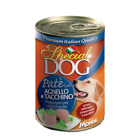 Special Dog All Breeds Adult Paté con Agnello e Tacchino 400g - MONGE - 