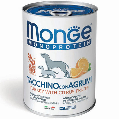 Monge Monoprotein Paté Tacchino con Agrumi 400g