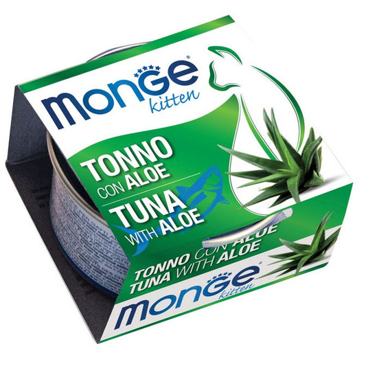 Monge Fruits Gatto Pezzetti di Tonno con Aloe - Kitten 80g - MONGE - 34289857888472