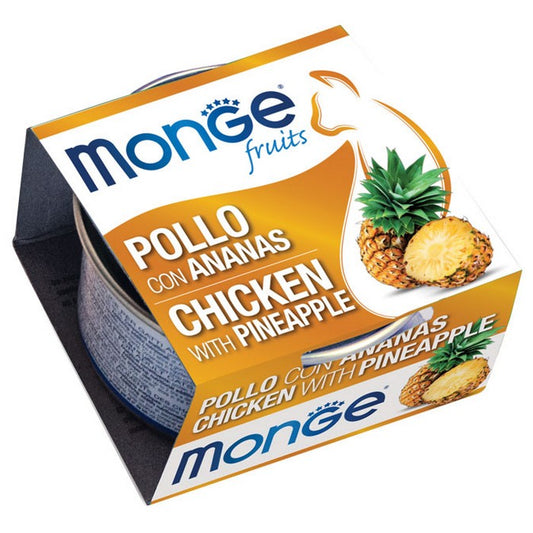 Monge Fruits Gatto Pezzetti di Pollo con Ananas - Adult 80g - MONGE - 34289854480600