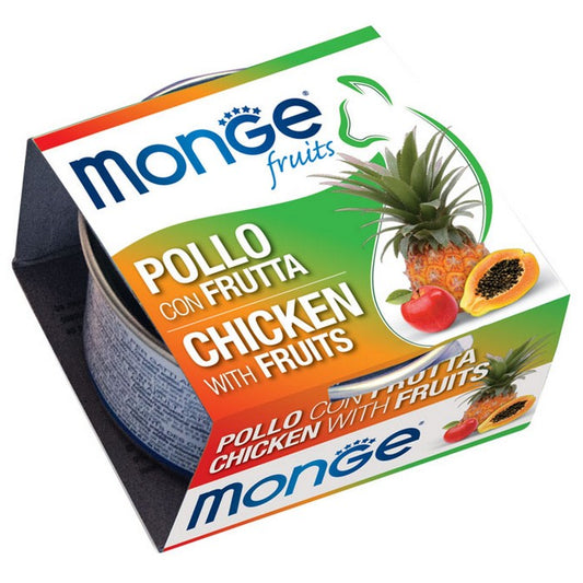 Monge Fruits Gatto Pezzetti di Pollo con Frutta - Adult 80g - MONGE - 34289856250072