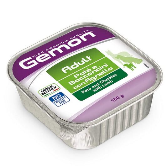 Gemon Adult Paté e Bocconcini con Agnello 150g - GEMON - 