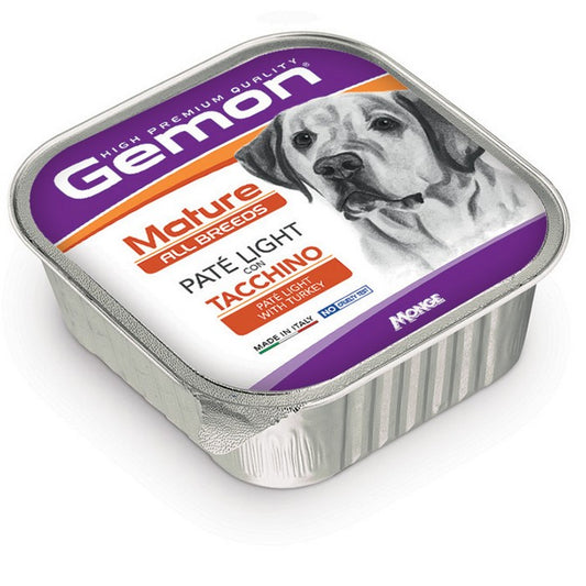 Gemon All Breeds Mature Paté Light con Tacchino 150g - GEMON - 34515997819096