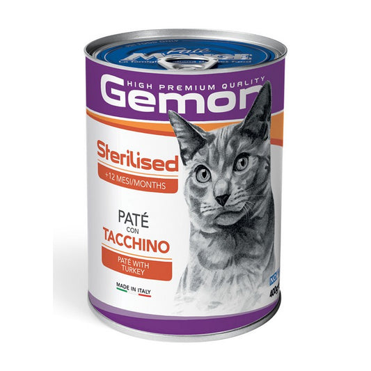 Gemon Gatto Sterilised Gatto Paté con Tacchino 400g - GEMON - 