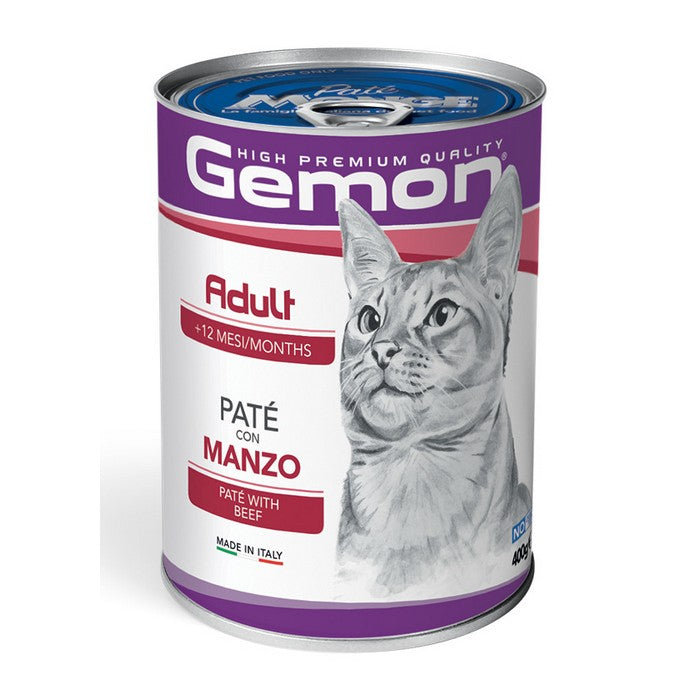 Gemon Gatto Adult Gatto Paté con Manzo 400g - GEMON - 34317259407576