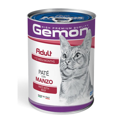 Gemon Gatto Adult Gatto Paté con Manzo 400g