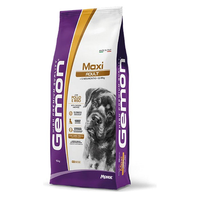 Gemon Maxi Adult con Pollo e Riso 15kg - GEMON - 35638687760600